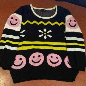 Mink pink scoop neck sweater size small